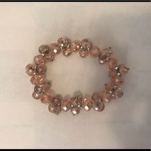 Pink beaded bracelet